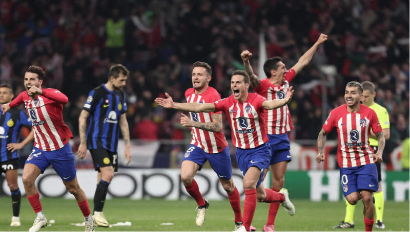 L'Atletico a battu l'Inter aux tirs au but et atteint les quarts de Ligue des Champions