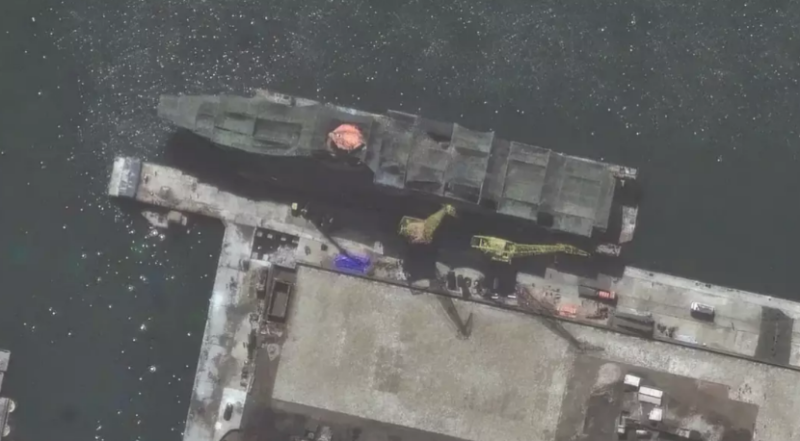 Chilling satellite images show North Korea building massive and 'most advanced’ warship ever