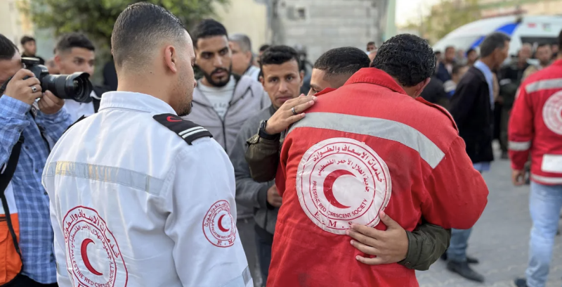 قتيل وجرحى في قصف إسرائيلي على مقر الهلال الأحمر بغزة