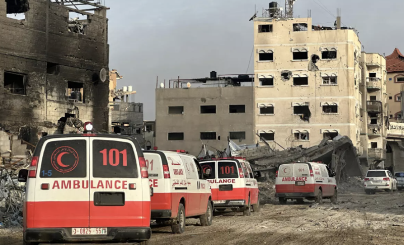 At least one killed in Israeli strike on Gaza Red Crescent HQ, says aid group
