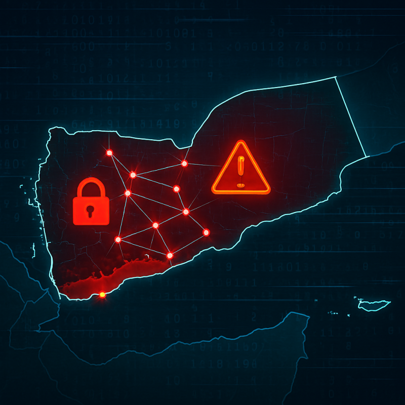 Yemen : Cyberattack Targets Internet Networks in Houthi-Controlled Areas