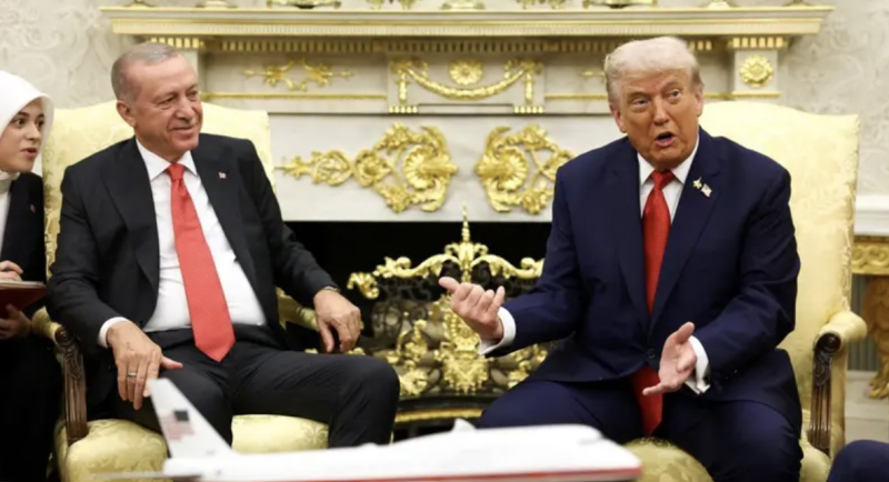 Trump talks Gaza, Syria, Ukraine, F-35s as he hosts Erdogan at White House