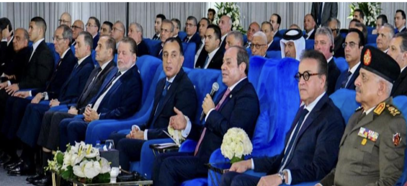 President Sisi attends launch of maritime terminals at SCZONE in Port Said