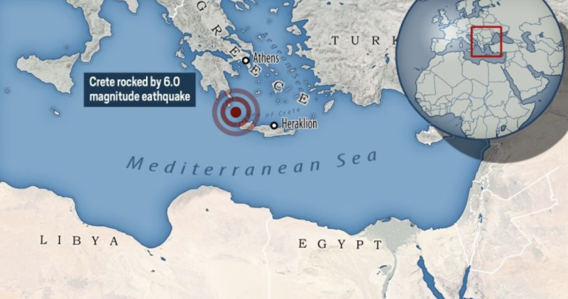 Earthquake of magnitude 6.36 strikes Greece