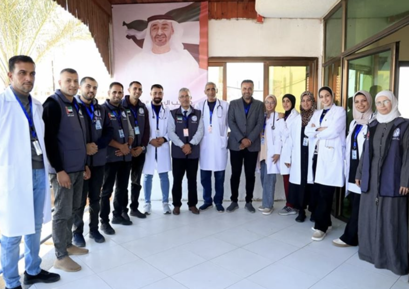 عملية الفارس الشهم 3 افتتحت مركز الإمارات الطبي في مدينة خان يونس