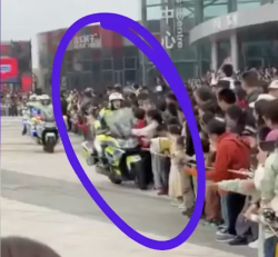Motorcycle Parade Turns Chaotic as Chinese Policewoman Crashes into Crowd