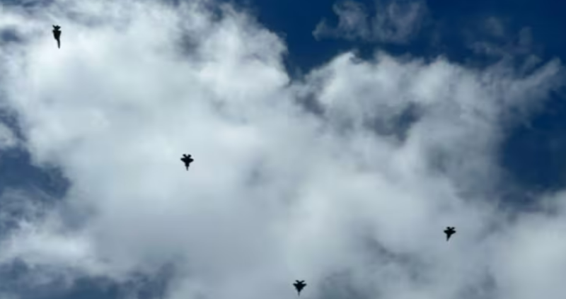 Israeli Fighter Jets Fly Over Funeral Gathering Of Hezbollah Chief