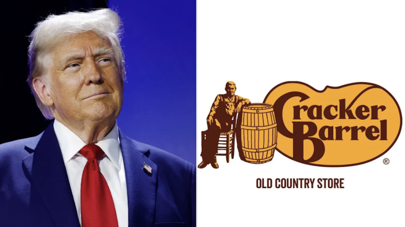 Cracker Barrel Reverts Back to Old Logo Hours After Trump Urged Them to 'Admit a Mistake'