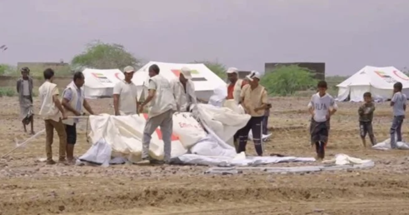 UAE Establishes Integrated Shelter Camp for Flood Victims in Hays, Western Yemen