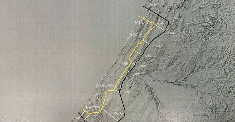 ترامب ينشر خريطة لخطوط الانسحاب الإسرائيلي من غزة